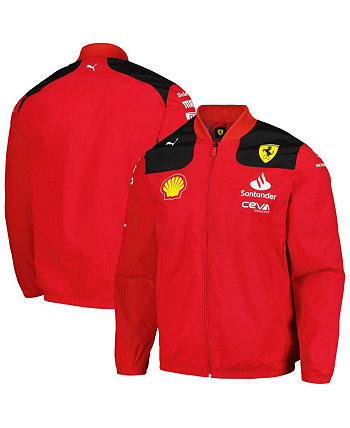 Мужская красная куртка с молнией во всю длину Scuderia Ferrari Team PUMA