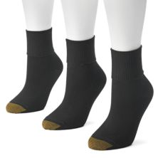 GOLDTOE® 3 шт. Ультрамягкие носки с отворотом и круглым вырезом - для женщин GOLDTOE