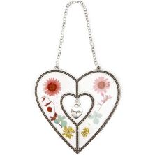 Okuna Outpost Heart Suncatcher with Pressed Flowers for Mother's Day, Daughter Okuna Outpost