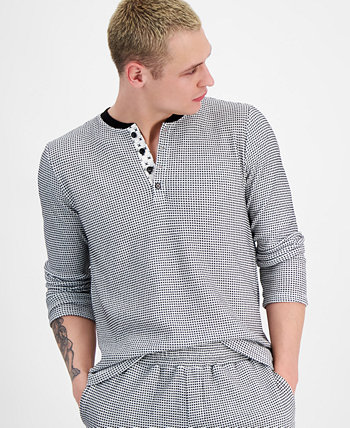 Мужская рубашка на пуговицах стандартного кроя вафельной вязки с длинными рукавами CRWTH