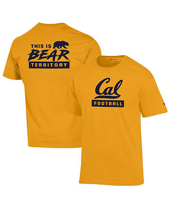 Мужская золотая футболка Cal Bears Bear Territory Fan Champion