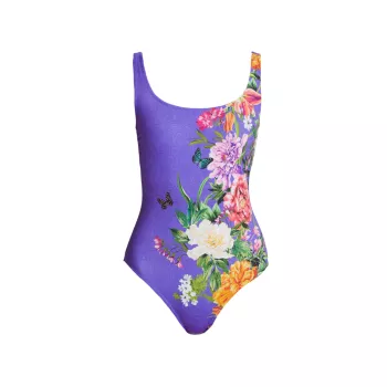 Orchid Goza One-Piece Swimsuit Johnny Was