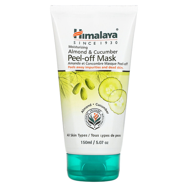 Peel-Off Beauty Mask, для всех типов кожи, миндаль и огурец, 5,07 ж. унц. (150 мл) Himalaya