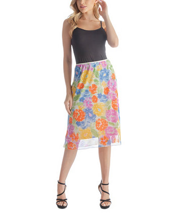 Женская красочная прозрачная юбка с эластичной резинкой на талии 24Seven Comfort