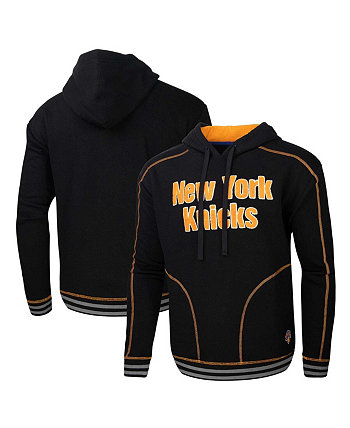 Мужской черный пуловер с капюшоном New York Knicks Baseline Stadium Essentials