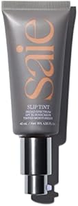 Saie Slip Tint SPF 35 Tinted Moisturizer - Light Coverage Moisturizer + Broad Spectrum Zinc Oxide Sunscreen with Hydrating Hyaluronic Acid - Shade One (1.35 oz) Saie