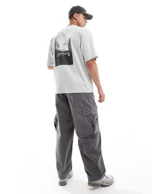 The North Face Stratus back print t-shirt in gray The North Face