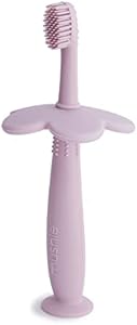 mushie Flower Toddler Training Toothbrush (Blush) Mushie