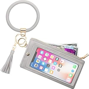 Брелок с карабином COOLANS Wristlet Bracelet Keychain Credit Card Holder Purse COOLANS