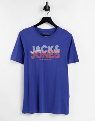 Мужская Хлопковая Футболка с Логотипом Jack & Jones Jack & Jones