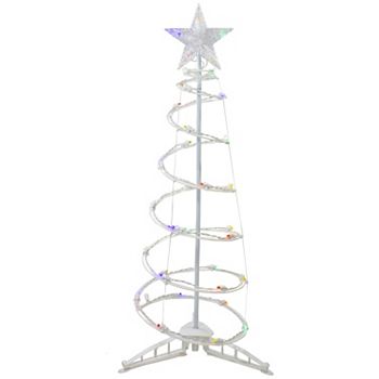 Northlight 3-ft. LED Spiral Cone Tree Outdoor Christmas Decoration Northlight