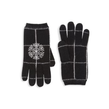 Кашемировые перчатки с оконным стеклом Carolyn Rowan Collection