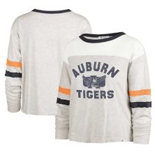 Women's '47 Oatmeal Auburn Tigers Vault All Class Lena Long Sleeve T-Shirt Unbranded