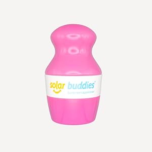 Solar Buddies Refillable Roll On Sponge Applicator For Kids, Adults, Families, Travel Size Holds 100ml Travel Friendly for Sunscreen, Suncream and Lotions (Blue) Solar Buddies