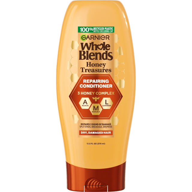 Garnier Whole Blends Honey Treasures Repairing Conditioner with Royal Jelly Honey, 12.5 fl oz L’Oreal – Garnier Whole Blends