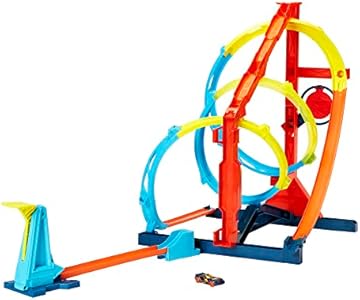 Трековый игровой набор для машинок Corkscrew Twist, 1:64, с 2 режимами игры Hot Wheels