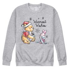 Disney's Winnie The Pooh Men's Warmest Wishes Fleece Sweatshirt Disney