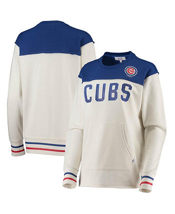 Женская кремовая толстовка Royal Chicago Cubs Touch Free Agency Pullover Sweatshirt Touch