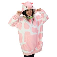 Unisex Strawberry Cow Snugible Blanket Hoodie & Plushie Plushible