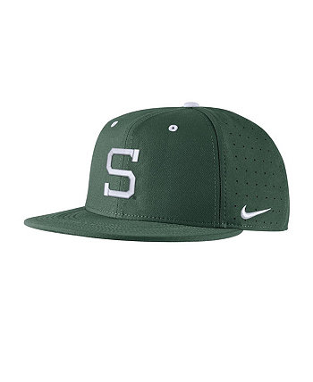 Мужская зеленая приталенная кепка Michigan State Spartans Aero True Baseball Performance Nike