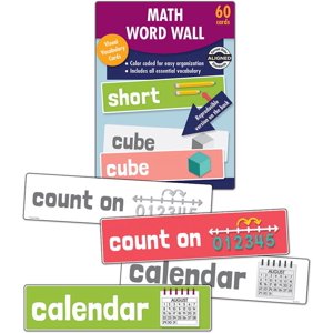 Carson Dellosa Math Word Wall Bulletin Board Set (60 cards) CD CARSON-DELLOSA PUBLISHING GROUP