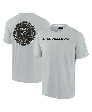 Мужская серая футболка с логотипом Inter Miami CF Oversized Fanatics Signature