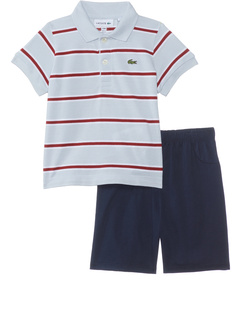 Подарочный набор-поло с короткими рукавами и шортами (для малышей) Lacoste Kids