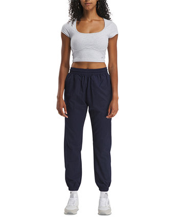 Женские спортивные брюки без застежек с логотипом в стиле минимализма Reebok