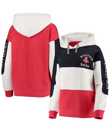 Женский худи-пуловер для регби темно-синего и красного цвета Boston Red Sox Soft As A Grape