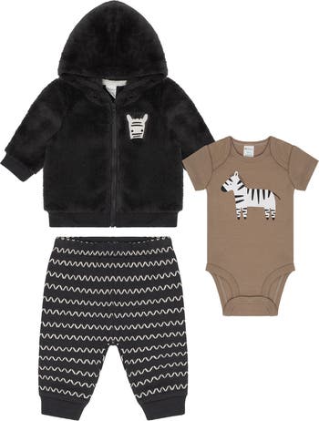 Комплект из свитера, боди и брюк Zebra PL Baby by Petit Lem