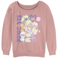 Juniors' Rugrats Playful Kids Slouchy Terry Graphic Pullover Nickelodeon