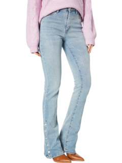 Женские джинсы Hoyt с мини-ботинками с высокой посадкой и кнопками по внешнему шву Blank NYC