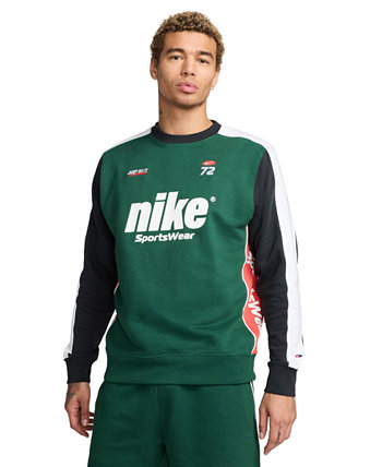 Men's Sportswear Club Fleece Standard-Fit Colorblocked Logo Sweatshirt Nike