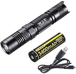 Фонарь P12GT с яркостью 1000 lumen, встроенным аккумулятором и USB-кабелем Nitecore