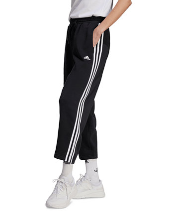 Women's 3-Stripes Open Hem Fleece Joggers Adidas