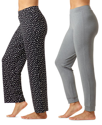 Women's 2-Pk. Pure Comfort Mid-Rise Pajama Pants HUE