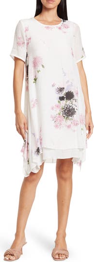 Многослойное платье с цветочным принтом Papillon