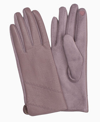 Женские прошитые перчатки из веганской кожи для сенсорного экрана Marcus Adler