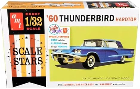 AMT 1960 Ford Thunderbird Hardtop - Highly Detailed 1:32 Scale Plastic Kit Amt