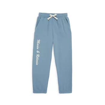 Little Boy's &amp; Boy's Maxin' And Relaxin' Sweatpants Tiny Whales