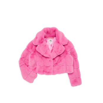 Girl's Cropped Faux Fur Jacket Milly Minis