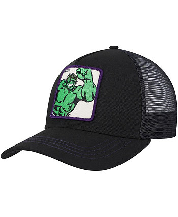 Men's Black Hulk Retro A-Frame Snapback Hat Lids