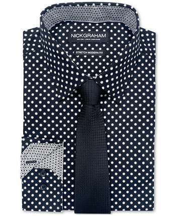 Мужской комплект из классической рубашки и галстука со звездами Большой Медведицы Nick Graham