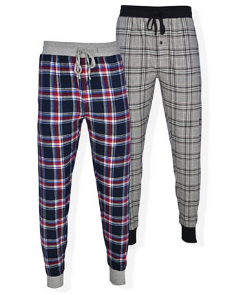Мужские фланелевые пижамные штаны из 2 частей Hanes