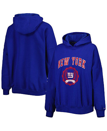 Женский пуловер с капюшоном Royal New York Giants Becca с заниженными плечами Tommy Hilfiger