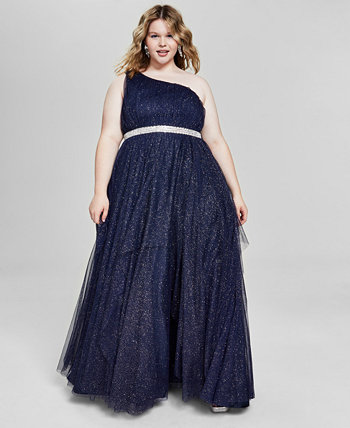 Модное платье больших размеров на одно плечо, созданное для Macy's Say Yes to the Prom