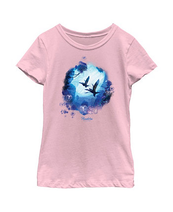 Girl's Avatar: The Way of Water Pandora Flying Logo Child T-Shirt 20th Century Fox