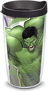 Tervis Marvel - Hulk Made in USA Double Walled Insulated Tumbler Cup Keeps Drinks Cold & Hot, 16oz, Iconic Tervis