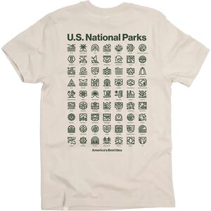 Карманная футболка с короткими рукавами и национальными парками США Landmark Project