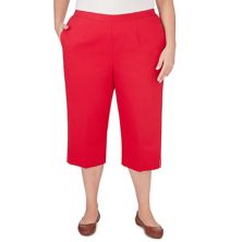 Plus Size Alfred Dunner Twill Midrise Capri Pants Alfred Dunner